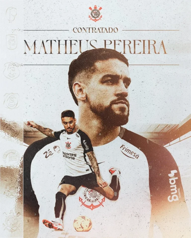 Matheus Pereira volta ao Corinthians dez anos depois e reforça meio-campo