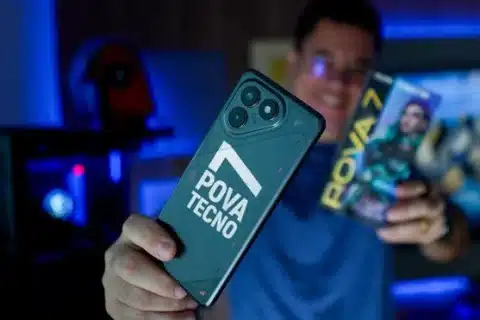 Tecno Pova 7 chega ao Brasil com bateria gigante para jogos e preço competitivo