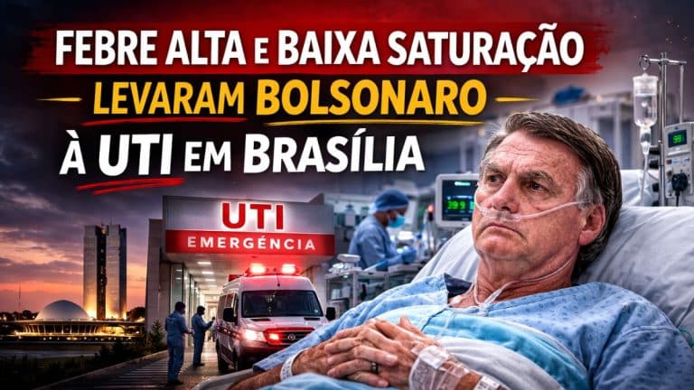 Febre alta e baixa saturação levaram Bolsonaro à UTI em Brasília
